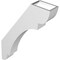 Ekena Millwork 3 1/2-in. W x 16-in. D x 24-in. H Olympic Architectural Grade PVC Knee Brace BRCP035X16X24OLY - alternate 4